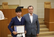 Парламентский урок для победителей первенства и чемпионата России по кикбоксингу