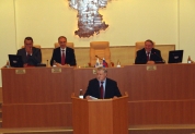 С.М. Миронов на трибуне