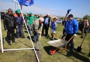 Открытие футбольного поля, село Мордово, Сенгилеевский район, 10 июня 2016 года 