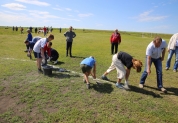 Открытие футбольного поля, село Мордово, Сенгилеевский район, 10 июня 2016 года 