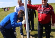 Открытие футбольного поля, село Мордово, Сенгилеевский район, 10 июня 2016 года 